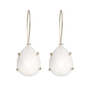 Kendra Scott Allison Crystal Drop Earrings White